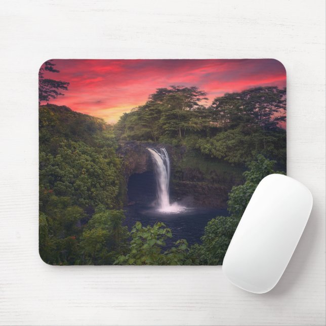 Wasserfälle | Regenbogenfälle, Hilo, Hawaii Mousepad (Mit Mouse)