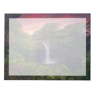 Wasserfälle Regenbogenfälle, Hilo, Hawaii Notizblock