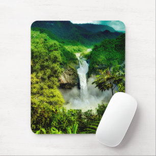 Wasserfälle   San Rafael Falls, Ecuador Mousepad