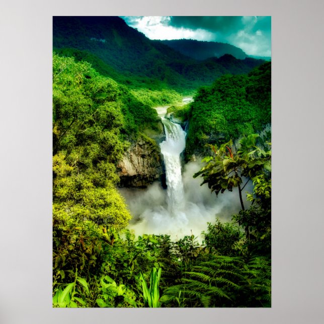 Wasserfälle | San Rafael Falls, Ecuador Poster (Vorne)
