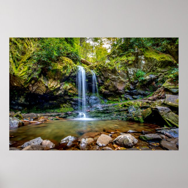 Wasserfälle | Smokey Mountain National Park Poster (Vorne)