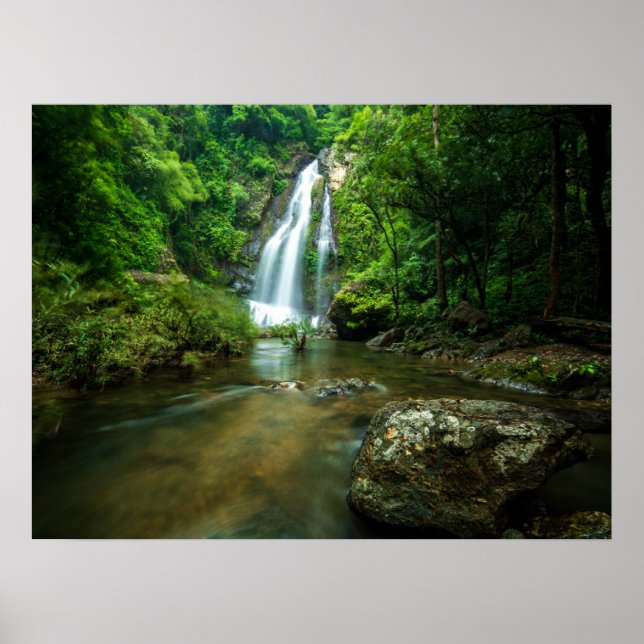 Wasserfälle | Tamnung Waterfall, Phuket Thailand Poster (Vorne)