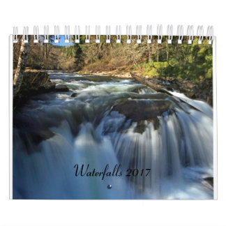 Wasserfälle tragen 2017 - 2 kleine Seiten ein Kalender