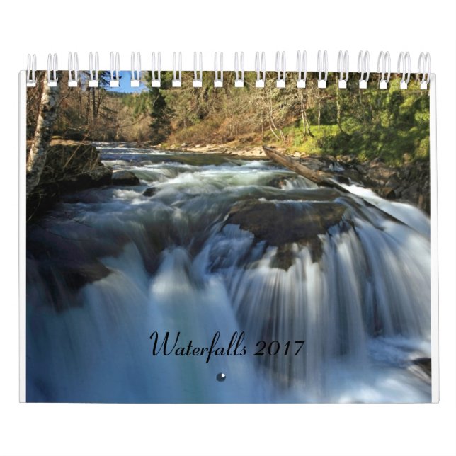 Wasserfälle tragen 2017 - 2 kleine Seiten ein Kalender (Titelbild)