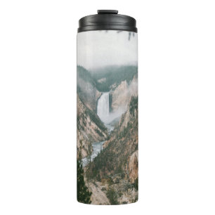 WASSERFÄLLE UND BERGSICHT THERMOSBECHER