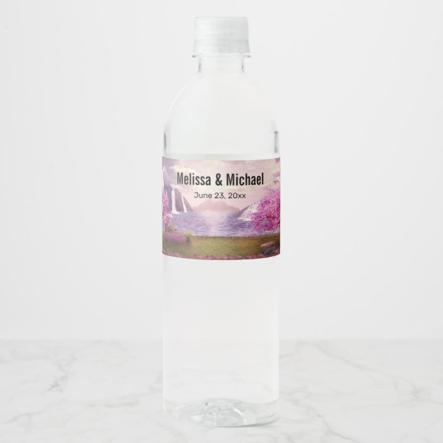 Wasserfälle und Kirschbaume rund um den See (Vorderseite)