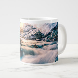 Wasserfälle   Vatnajokull Glacier, Ost-Island Jumbo-Tasse