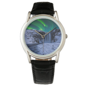 Wasserfälle Wasserfall Skógafoss Armbanduhr