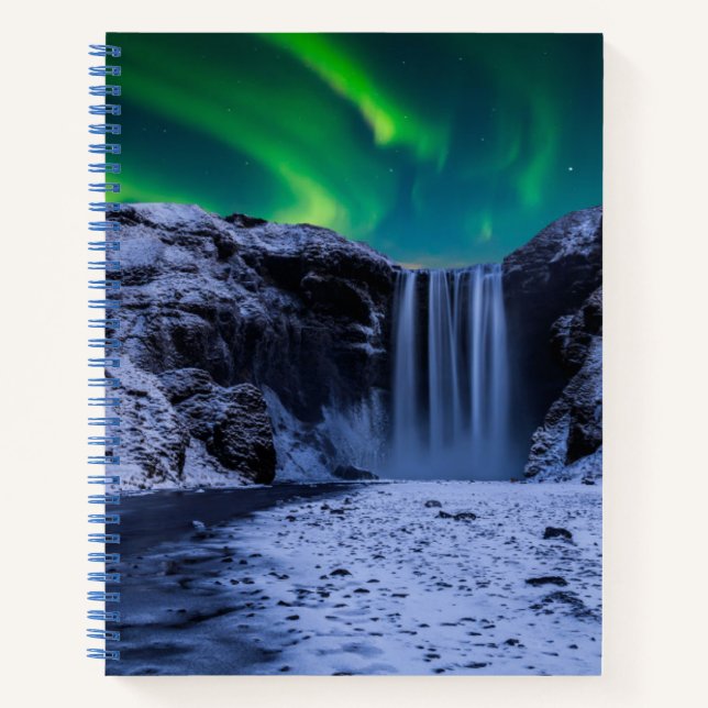 Wasserfälle | Wasserfall Skógafoss Notizbuch (Vorderseite)