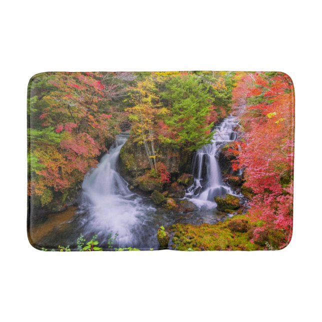 Wasserfälle | Wasserfälle Nikko Japan Fall Badematte (Vorderseite)
