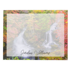 Wasserfälle   Wasserfälle Nikko Japan Fall Notizblock