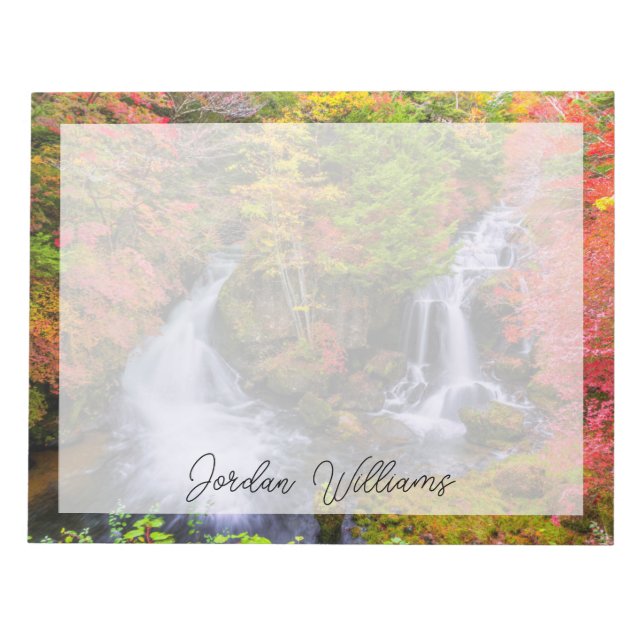 Wasserfälle | Wasserfälle Nikko Japan Fall Notizblock (Vorderseite)