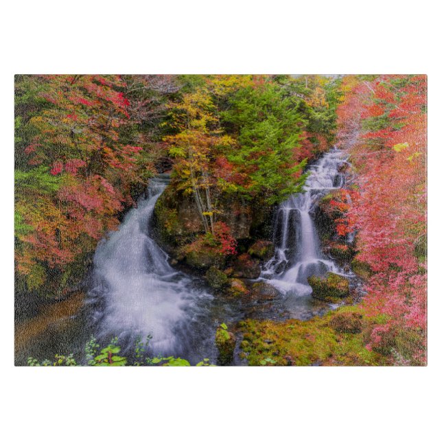 Wasserfälle | Wasserfälle Nikko Japan Fall Schneidebrett (Vorderseite)