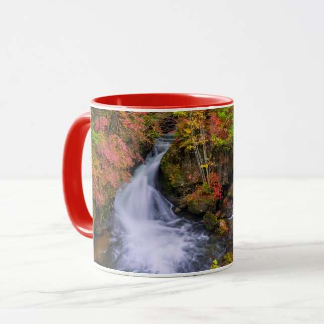 Wasserfälle | Wasserfälle Nikko Japan Fall Tasse (Vorderseite Links)