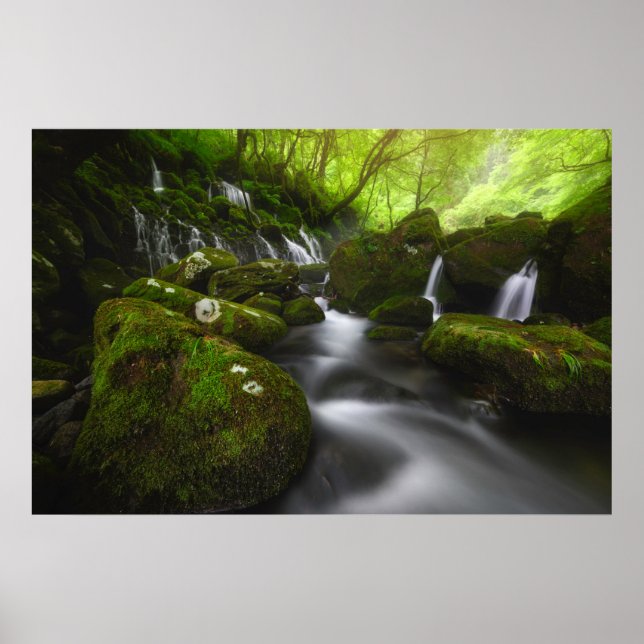 Wasserfälle | Wasserfälle Satoyama Kisakata Poster (Vorne)