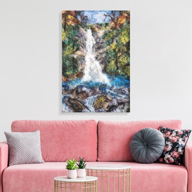 Wasserfälle Wolle Needle Kunstdruckerei Leinwanddruck (Insitu (Wohnzimmer))