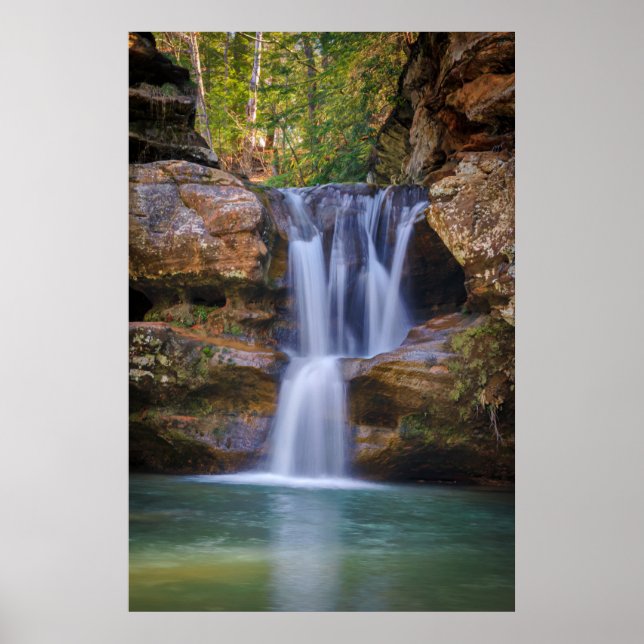 Wasserfälle | Zedernfälle, Ohio Poster (Vorne)