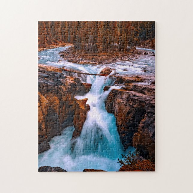 Wasserfalllandschaft landschaftliches Foto 11" x 1 (Vertikal)