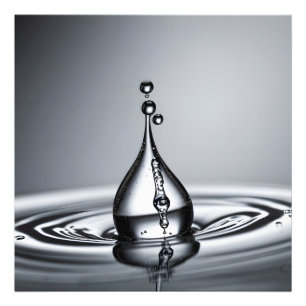 WasserfallmakMakro Fotodruck