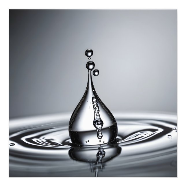 WasserfallmakMakro Fotodruck (Vorne)