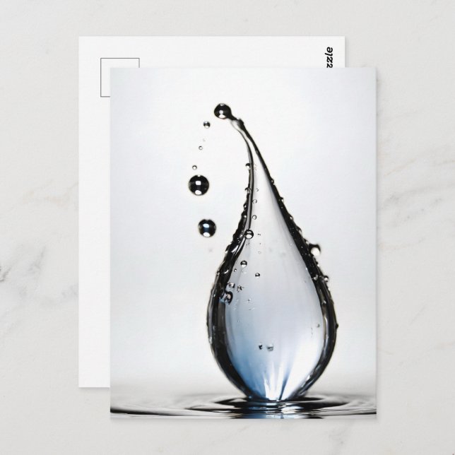 WasserfallmakMakro Postkarte (Vorne/Hinten)