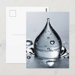 WasserfallmakMakro Postkarte