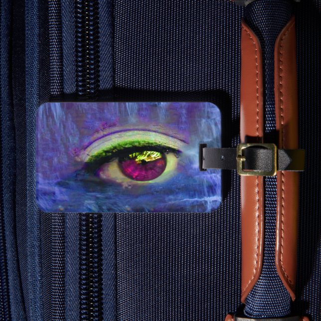 Wasserfallreißen Gepäckmarke Gepäckanhänger (Vorderseite Insitu 4)