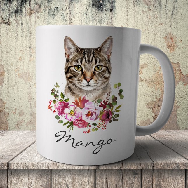 Wasserfarb-Tabby-Katze Kaffeetasse (Von Creator hochgeladen)