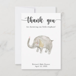 Wasserfarbballon Elefant Danke