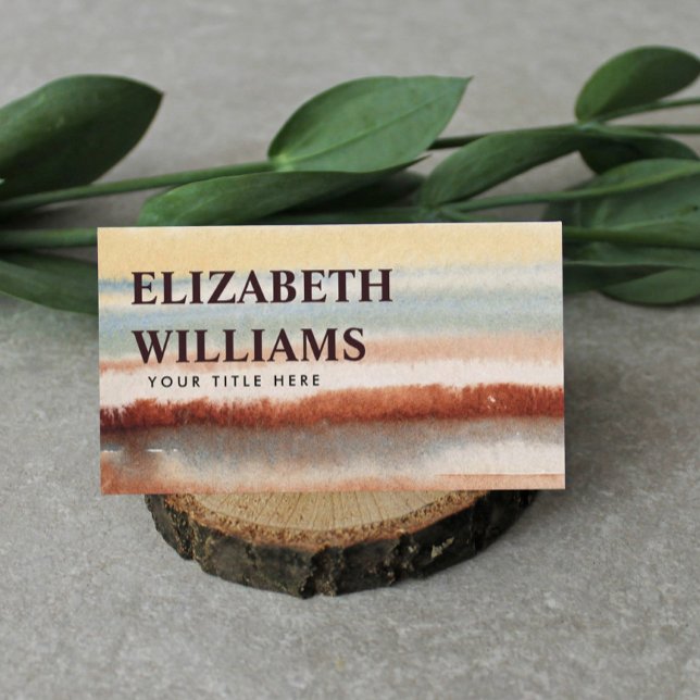 Wasserfarbe Abstrakt Boho Visitenkarte (Von Creator hochgeladen)