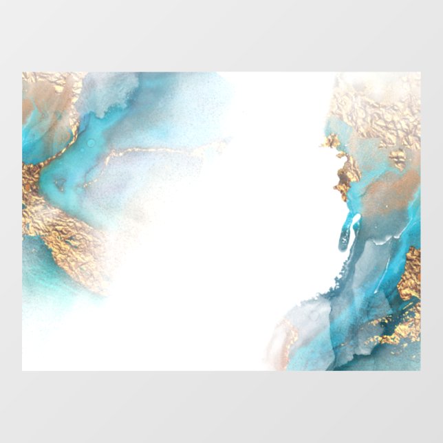 Wasserfarbe abstrakt fensteraufkleber (Blatt)