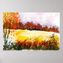Wasserfarbe Abstrakt Landschaft Kunst, Dichtung un