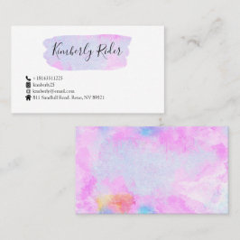 Wasserfarbe Abstrakt Visitenkarte