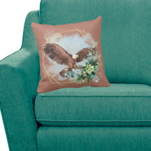 Wasserfarbe Adler Gerahmt Bouquet