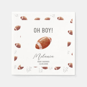 Wasserfarbe American Football Touchdowns Baby Serviette