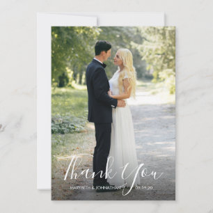 Wasserfarbe Anemone Script Danke Foto-Karte