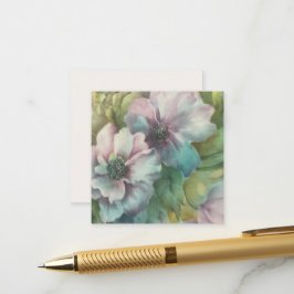 Wasserfarbe Anemonen Blumenpostkarte Begleitkarte