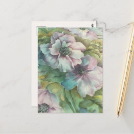 Wasserfarbe Anemonen Blumenpostkarte Postkarte