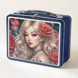 Wasserfarbe Anime Metal Lunchbox