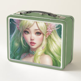 Wasserfarbe Anime Metal Lunchbox