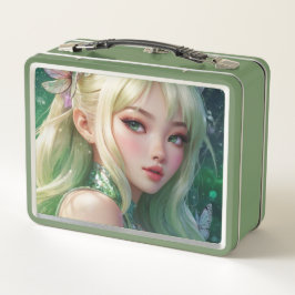 Wasserfarbe Anime Metal Lunchbox