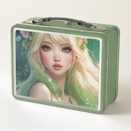 Wasserfarbe Anime Metal Lunchbox