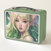 Wasserfarbe Anime Metal Lunchbox