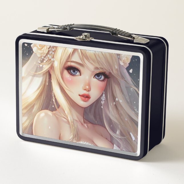 Wasserfarbe Anime Metal Lunchbox (Vorderseite)