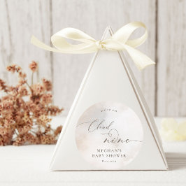 Wasserfarbe auf Cloud 9 Baby Duschfavoriten Runder Aufkleber