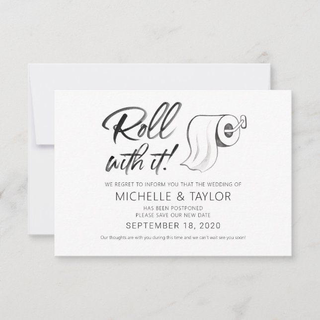 Wasserfarbe Aufgehängte Rolle mit Karte (Vorderseite)