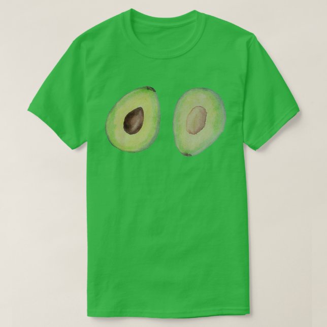 Wasserfarbe Avocado 1 T-Shirt (Design vorne)