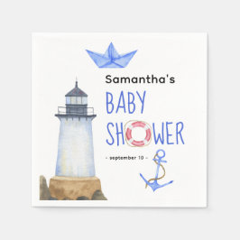 Wasserfarbe - Babydusche Serviette