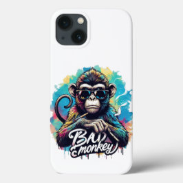 Wasserfarbe Bad Monkey iPhone 13 Hüllen