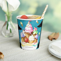 Wasserfarbe Benutzerdefinierte Magie Eiscreme Gebu
